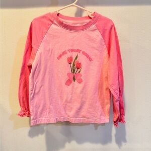 Mini peace girl long sleeve tshirt